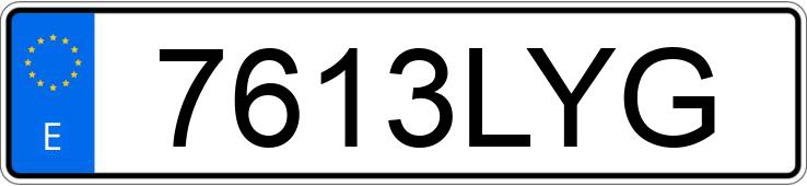 Numer rejestracyjny 7613LYG posiada CITROEN BERLINGO Numer rejestracyjny 7613LYG posiada CITROEN BERLINGO