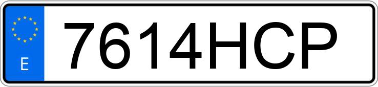 Numer rejestracyjny 7614HCP posiada PEUGEOT PARTNER