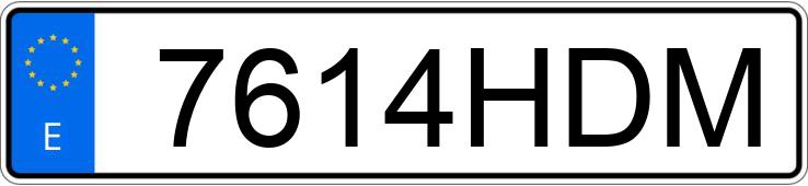 Numer rejestracyjny 7614HDM posiada SKODA SCOUT