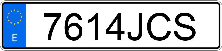 Numer rejestracyjny 7614JCS posiada AUDI Q5