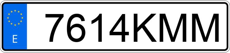 Numer rejestracyjny 7614KMM posiada MERCEDES GLE (166-292)