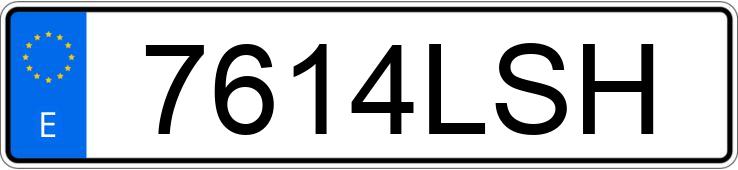 Numer rejestracyjny 7614LSH posiada HYUNDAI I20