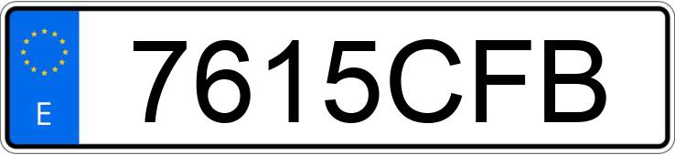 Numer rejestracyjny 7615CFB posiada AUDI A6