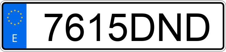 Numer rejestracyjny 7615DND posiada SEAT ALTEA