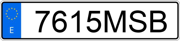 Numer rejestracyjny 7615MSB posiada VOLKSWAGEN TIGUAN