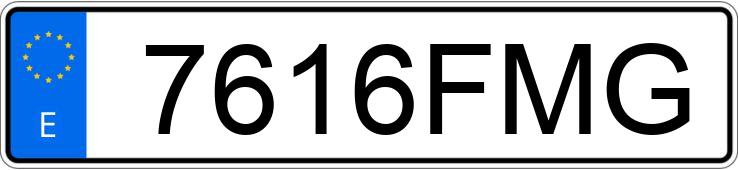 Numer rejestracyjny 7616FMG posiada BMW SERIE 3