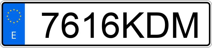 Numer rejestracyjny 7616KDM posiada OPEL CORSA