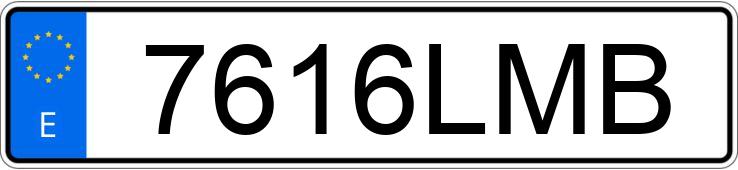 Numer rejestracyjny 7616LMB posiada FORD ECOSPORT