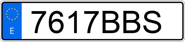 Numer rejestracyjny 7617BBS posiada SEAT LEON