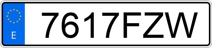 Numer rejestracyjny 7617FZW posiada RENAULT KANGOO Numer rejestracyjny 7617FZW posiada RENAULT KANGOO