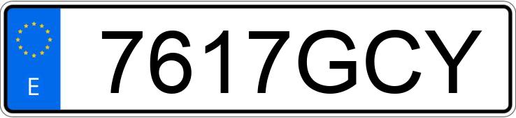 Numer rejestracyjny 7617GCY posiada BMW SERIE 3