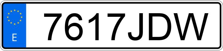 Numer rejestracyjny 7617JDW posiada MERCEDES A (176)