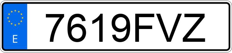 Registreringsnummeret 7619FVZ har OPEL ZAFIRA