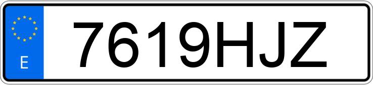 Numer rejestracyjny 7619HJZ posiada RENAULT MEGANE COUPE