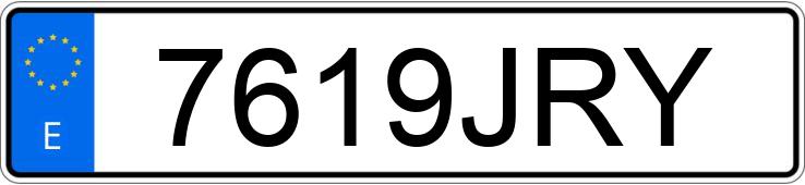 Numer rejestracyjny 7619JRY posiada FORD FOCUS