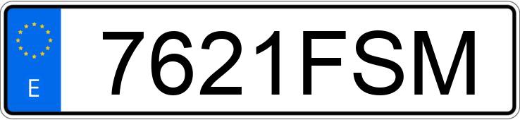 Numer rejestracyjny 7621FSM posiada RENAULT CLIO