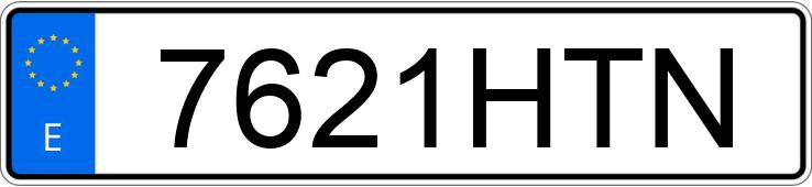 O número de registro 7621HTN tem CITROEN C3