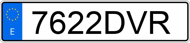 Numer rejestracyjny 7622DVR posiada AUDI A8