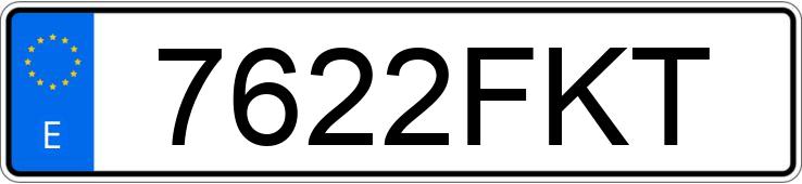 Numer rejestracyjny 7622FKT posiada LEXUS RX 400 H