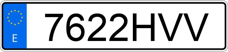 Numer rejestracyjny 7622HVV posiada AUDI A1 SPORTBACK