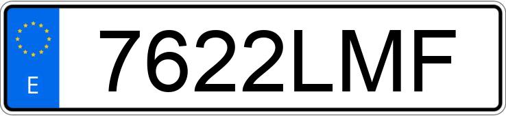 Numer rejestracyjny 7622LMF posiada AUDI A3 SPORTBACK