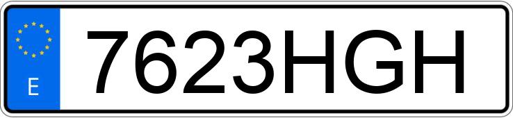 Numer rejestracyjny 7623HGH posiada RENAULT CLIO