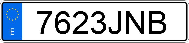 Numer rejestracyjny 7623JNB posiada MERCEDES E (213)