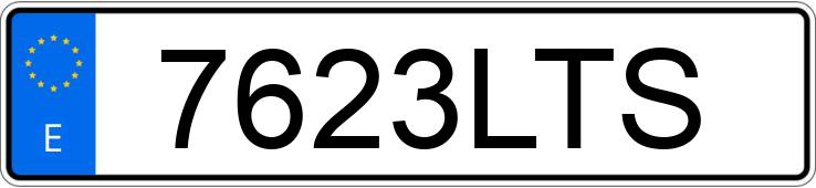 Numer rejestracyjny 7623LTS posiada PORSCHE 911