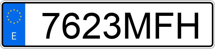 Numer rejestracyjny 7623MFH posiada FIAT DUCATO