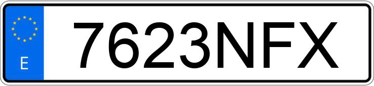 Numer rejestracyjny 7623NFX posiada CITROEN C4 GRAND PICASSO