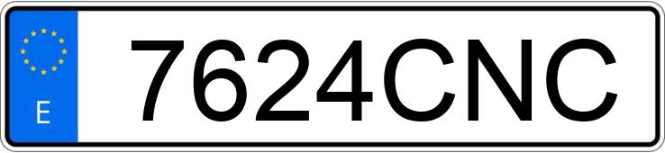 Numer rejestracyjny 7624CNC posiada VOLKSWAGEN PASSAT