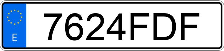 Registreringsnummeret 7624FDF har MITSUBISHI MONTERO