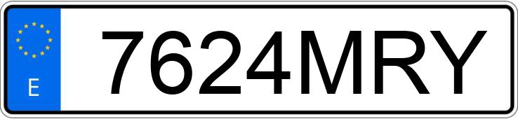 Numer rejestracyjny 7624MRY posiada MERCEDES G (463)