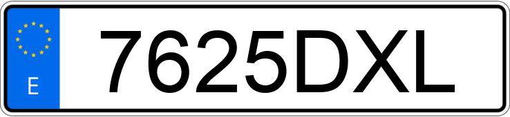 Numer rejestracyjny 7625DXL posiada CITROEN C8