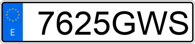 Numer rejestracyjny 7625GWS posiada BMW SERIE 1