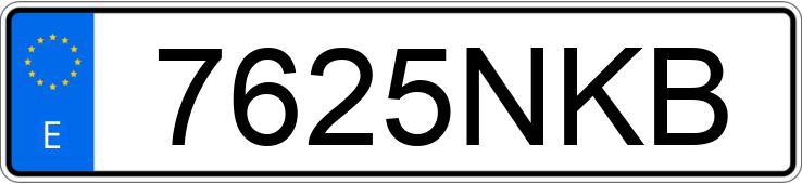 Numer rejestracyjny 7625NKB posiada CUPRA LEON
