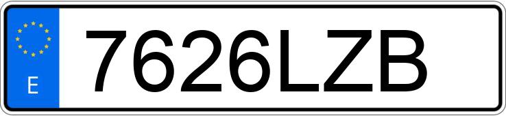 Numer rejestracyjny 7626LZB posiada MAZDA CX-30