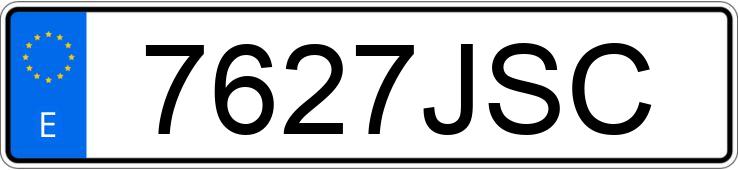 Numer rejestracyjny 7627JSC posiada VOLVO XC90