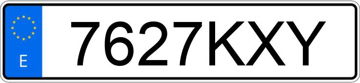 Numer rejestracyjny 7627KXY posiada MERCEDES C (205)