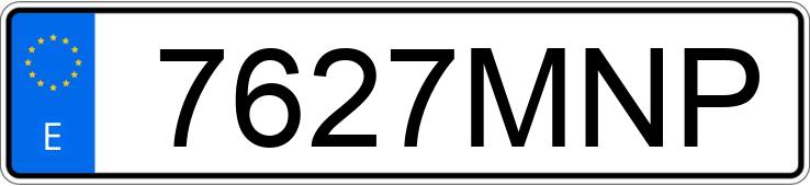 Numer rejestracyjny 7627MNP posiada BMW SERIE 3