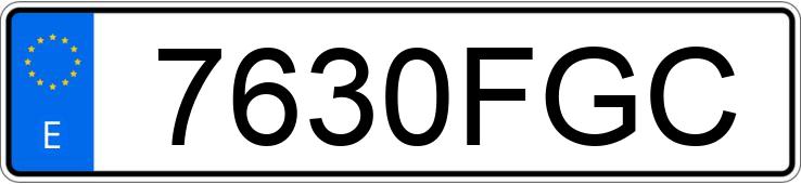 Numer rejestracyjny 7630FGC posiada RENAULT CLIO