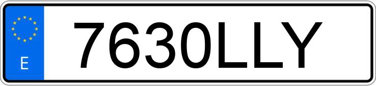 Numer rejestracyjny 7630LLY posiada MERCEDES A (177)