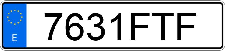 Numer rejestracyjny 7631FTF posiada MERCEDES AXOR