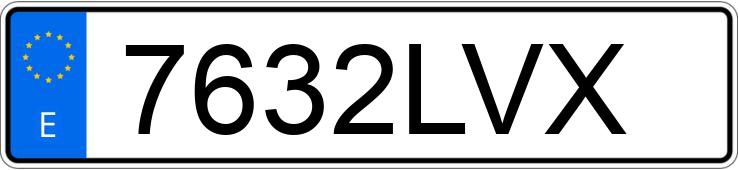 Numer rejestracyjny 7632LVX posiada VOLVO V60