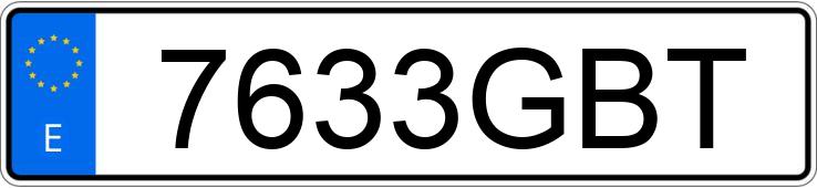 Numer rejestracyjny 7633GBT posiada BMW SERIE 3