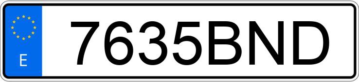 Numer rejestracyjny 7635BND posiada SEAT LEON