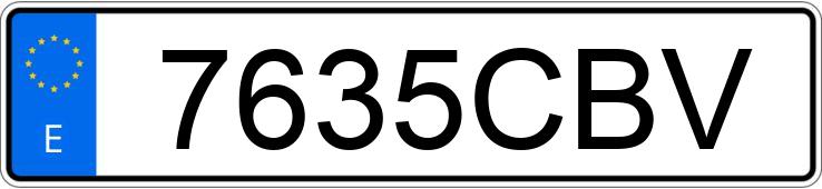 Numer rejestracyjny 7635CBV posiada CHRYSLER NEON