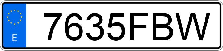 Numer rejestracyjny 7635FBW posiada MERCEDES B (245)