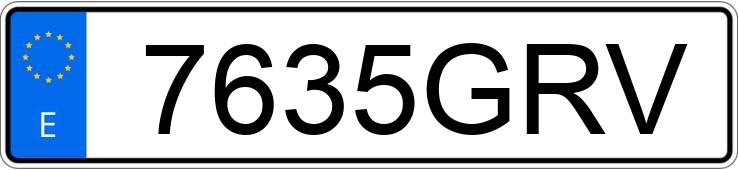 Numer rejestracyjny 7635GRV posiada RENAULT SCENIC