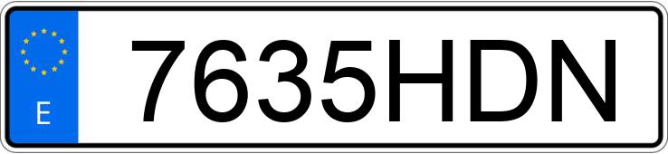 Numer rejestracyjny 7635HDN posiada RENAULT GRAND KANGOO